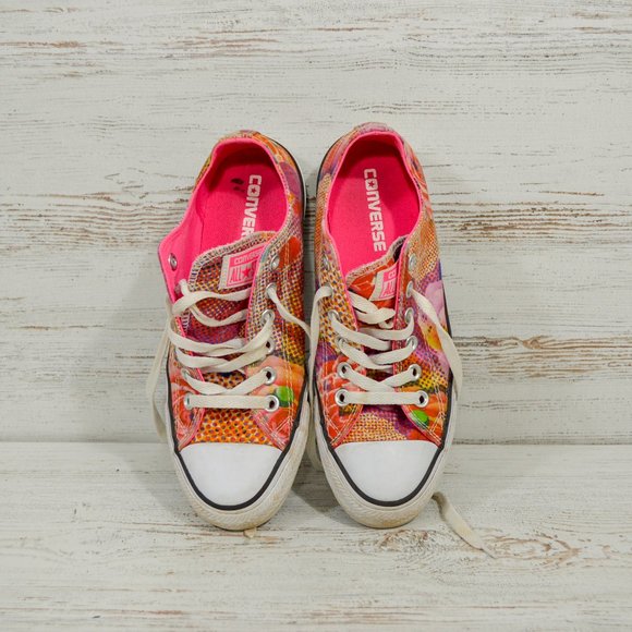 Converse All Star Pink Digital Floral  Sneakers 7 - Picture 1 of 7